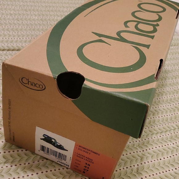 Chaco's Zcloud 2 Stylish Women's Sandals in Black‎ and Laced Agua - Picture 4 of 10